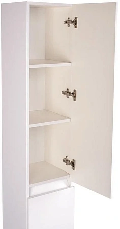 Шкаф-пенал Style Line Даллас с корзиной, Люкс белая, PLUS СС-00000452 Шкаф-пенал Style Line Даллас с корзиной, Люкс белая, PLUS СС-00000452