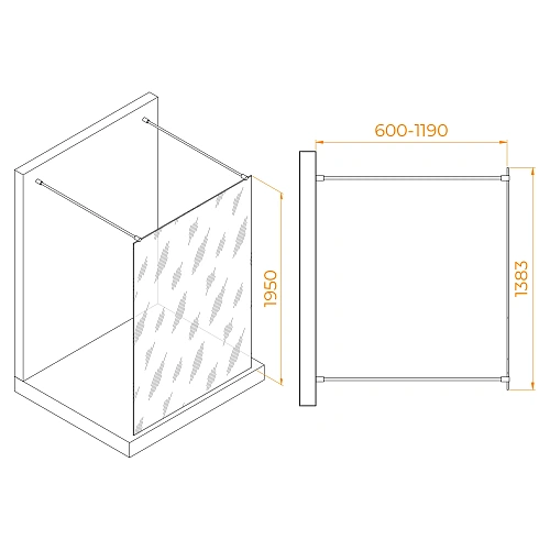 Душевая перегородка RGW Walk In WA-016W 1400 мм 35101614-15 белый, Easy Clean Душевая перегородка RGW Walk In WA-016W 1400 мм 35101614-15 белый, Easy Clean
