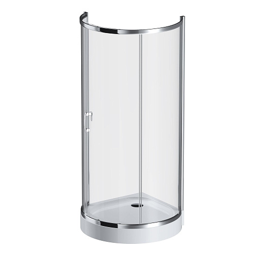 Душевой уголок AM.PM Like W83G-333-095CT Round 95x95, стекло прозрачное, профиль хром Душевой уголок AM.PM Like W83G-333-095CT Round 95x95, стекло прозрачное, профиль хром