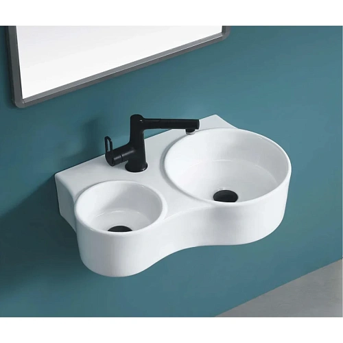 Раковина Ceruttispa Double NAPOLI СT9706 610х385х180 двойная накладная Раковина Ceruttispa Double NAPOLI СT9706 610х385х180 двойная накладная