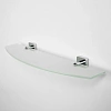 Полка WasserKRAFT Lippe K-6524 стеклянная хром Полка WasserKRAFT Lippe K-6524 стеклянная хром