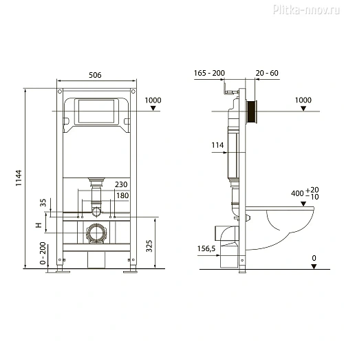 Комплект инсталляции TECE TECEspring Base K401204WCK с клавишей смыва, черн. матовый и унитазом модель K Комплект инсталляции TECE TECEspring Base K401204WCK с клавишей смыва, черн. матовый и унитазом модель K