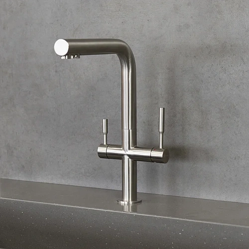 Смеситель для кухни Lemark Expert LM5063S с подключением к фильтру, сталь Смеситель для кухни Lemark Expert LM5063S с подключением к фильтру, сталь