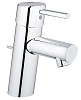 Смеситель для раковины GROHE Concetto с донным клапаном, низкий излив, хром (32204001)