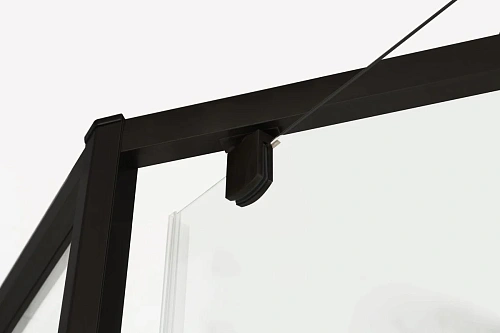 Душевой уголок CEZARES ECO-O-P-1-90-C-NERO стекло прозрачное, профиль черный Душевой уголок CEZARES ECO-O-P-1-90-C-NERO стекло прозрачное, профиль черный