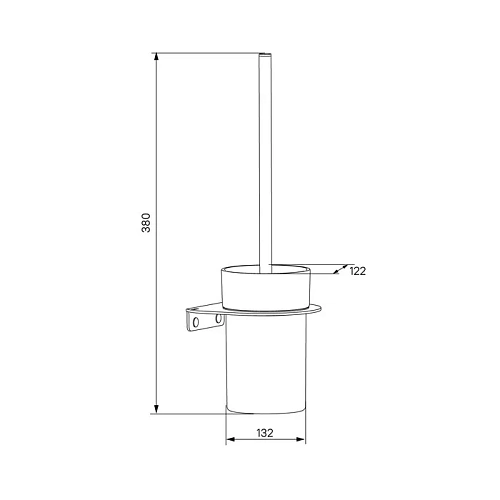 Ершик для унитаза Iddis Noa (NOABLG0i47) черный матовый Ершик для унитаза Iddis Noa (NOABLG0i47) черный матовый