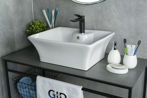 Раковина Gid N9108 51121 накладная белая 49x41x19 Раковина Gid N9108 51121 накладная белая 49x41x19