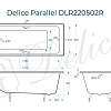 Ванна чугунная Delice Parallel 170х80 DLR220502RB с черными матовыми ручками Ванна чугунная Delice Parallel 170х80 DLR220502RB с черными матовыми ручками