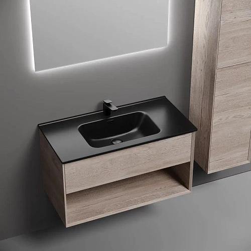 Тумба под раковину Sancos Marmi 1.0 MR1.090EG 890х445х520 дуб галифакс натуральный, подвесная Тумба под раковину Sancos Marmi 1.0 MR1.090EG 890х445х520 дуб галифакс натуральный, подвесная