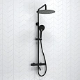 Душевая система WasserKRAFT A288.160.078.BM Thermo с термостатом черный Душевая система WasserKRAFT A288.160.078.BM Thermo с термостатом черный