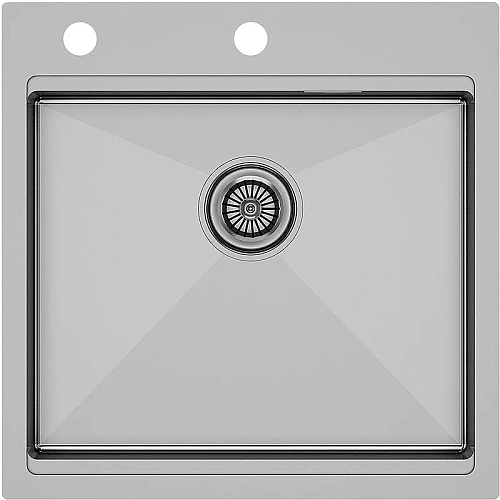 Кухонная мойка Paulmark KRONER-PRO 51, PM705151-BS, брашированная сталь, 510х510мм Кухонная мойка Paulmark KRONER-PRO 51, PM705151-BS, брашированная сталь, 510х510мм