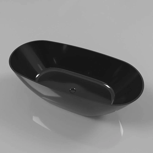 Ванна из искусственного камня WHITECROSS Onyx D 160x75 (черный глянец) искусственный камень 0207.160 0207.160075.101 Ванна из искусственного камня WHITECROSS Onyx D 160x75 (черный глянец) искусственный камень 0207.160 0207.160075.101