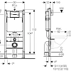 Инсталляция для унитаза GEBERIT Duofix Basic UP100 111.153.00.1 Инсталляция для унитаза GEBERIT Duofix Basic UP100 111.153.00.1