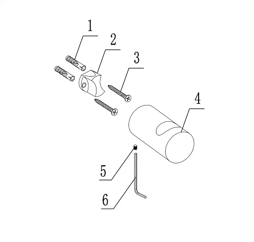 Крючок ABBER Osten 316 AA1849BST сталь брашированная Крючок ABBER Osten 316 AA1849BST сталь брашированная