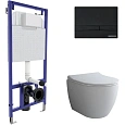 Комплект унитаза BERGES OKUS с инсталляцией NOVUM, кнопка F5, сидение Toma Slim SO 043273 Комплект унитаза BERGES OKUS с инсталляцией NOVUM, кнопка F5, сидение Toma Slim SO 043273