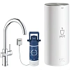 Смеситель для кухни GROHE Red Duo New с функцией кипячения воды (Водонагреватель L-size в комплекте) 30079001 Смеситель для кухни GROHE Red Duo New с функцией кипячения воды (Водонагреватель L-size в комплекте) 30079001
