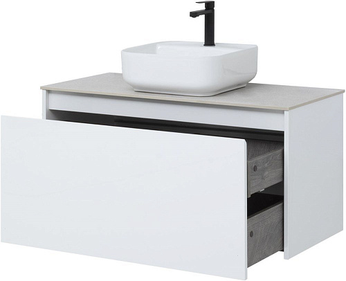 Тумба под раковину Aquanet Nova Lite 100 белый (1 ящик) 00242580 Тумба под раковину Aquanet Nova Lite 100 белый (1 ящик) 00242580