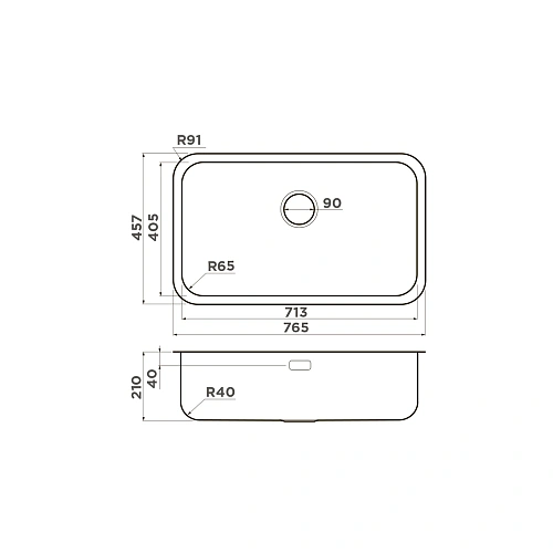 Кухонная мойка Omoikiri Omi 76-U/I-IN нерж.сталь/нержавеющая сталь 4993500 Кухонная мойка Omoikiri Omi 76-U/I-IN нерж.сталь/нержавеющая сталь 4993500