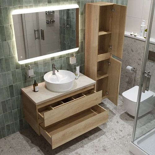 Тумба со столешницей и раковиной BelBagno KRAFT 80 kraft80rnn-kepmco-1306-set подвесная KRAFT80RNN-KEPMCO-1306-SET Тумба со столешницей и раковиной BelBagno KRAFT 80 kraft80rnn-kepmco-1306-set подвесная KRAFT80RNN-KEPMCO-1306-SET