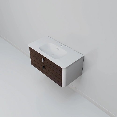 Тумба с раковиной ArtDecco Gabriella 90 AGB09W24S100 черный орех Тумба с раковиной ArtDecco Gabriella 90 AGB09W24S100 черный орех