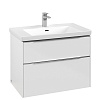 Картинка анонса товара «тумба под раковину villeroy &amp; boch subway 3.0 с подсветкой brilliant white / brilliant white c574l0v c574l0ve»
