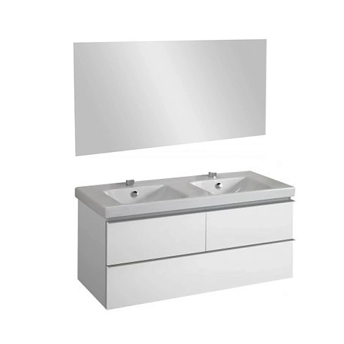 Комплект мебели 120 см Jacob Delafon Rythmik , белый блестящий лак, 3 выдвижных ящика, полотно, подв E4730-00+EB1085-NF+EB892-G1C Комплект мебели 120 см Jacob Delafon Rythmik , белый блестящий лак, 3 выдвижных ящика, полотно, подв E4730-00+EB1085-NF+EB892-G1C