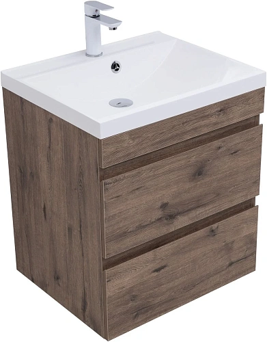 Тумба под раковину Aquanet Нота New 60 дуб веллингтон табак 00334191 подвесная Тумба под раковину Aquanet Нота New 60 дуб веллингтон табак 00334191 подвесная