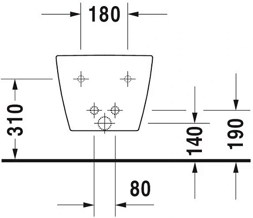Биде подвесное Duravit ME by Starck 2288150000 Биде подвесное Duravit ME by Starck 2288150000