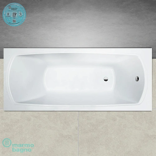 Ванна из искусственного камня Marmo Bagno Элза 180х75 MB-Э180-75 Ванна из искусственного камня Marmo Bagno Элза 180х75 MB-Э180-75
