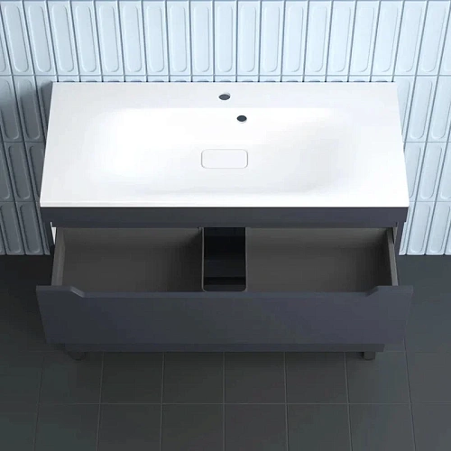 Тумба под раковину Style Line Остин 100 см ЛС-00002400 напольная, графит Тумба под раковину Style Line Остин 100 см ЛС-00002400 напольная, графит