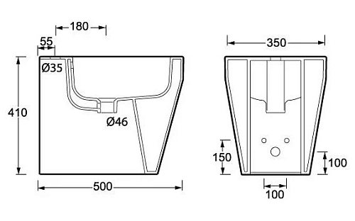 Биде напольное BelBagno Alise BB540B Биде напольное BelBagno Alise BB540B