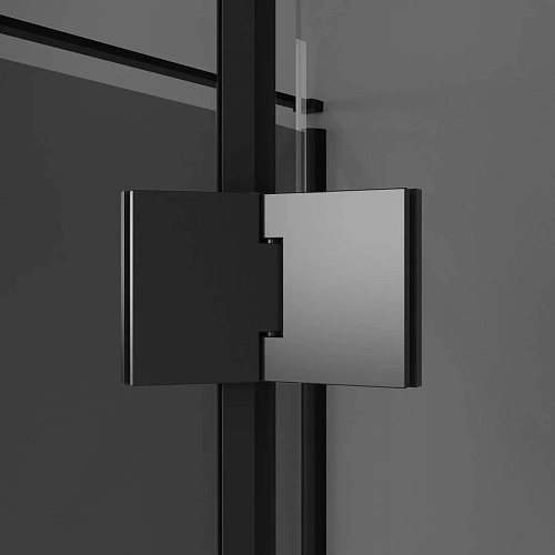 Душевой уголок Niagara Nova NG-2832-34BLACK (100x100x195) квадратная, распашнаячерный матовый, стекло тониров Душевой уголок Niagara Nova NG-2832-34BLACK (100x100x195) квадратная, распашнаячерный матовый, стекло тониров