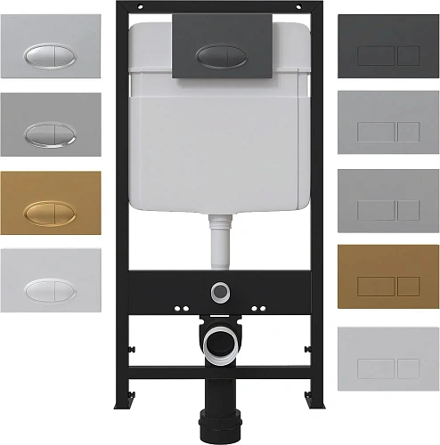 Клавиша смыва EWRIKA 0050 хром матовый 552365 Клавиша смыва EWRIKA 0050 хром матовый 552365