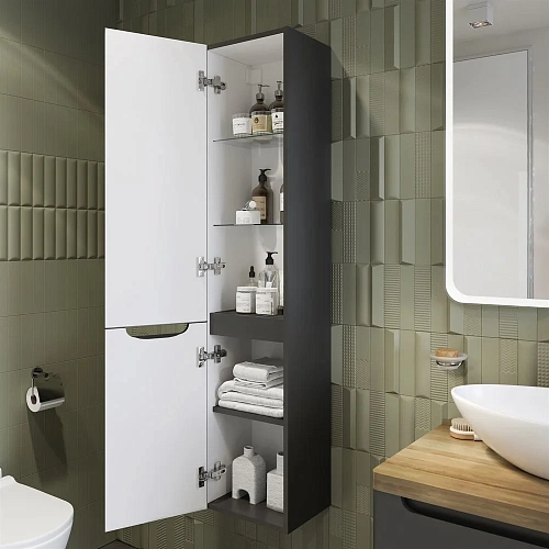 Шкаф-пенал STWORKI Берген 33, серый 542524 Шкаф-пенал STWORKI Берген 33, серый 542524