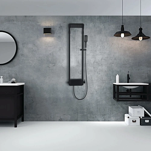 Душевая панель Black&White W1020 1020W0 графитовый черный Душевая панель Black&White W1020 1020W0 графитовый черный