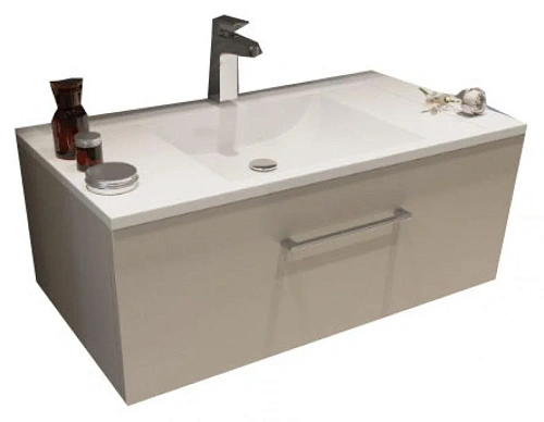 Тумба под раковину De Aqua Квадро 90 бежевый 00186129 Тумба под раковину De Aqua Квадро 90 бежевый 00186129