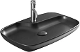 Раковина Allen Brau Liberty 4.32011.31 накладная, черный матовый Раковина Allen Brau Liberty 4.32011.31 накладная, черный матовый