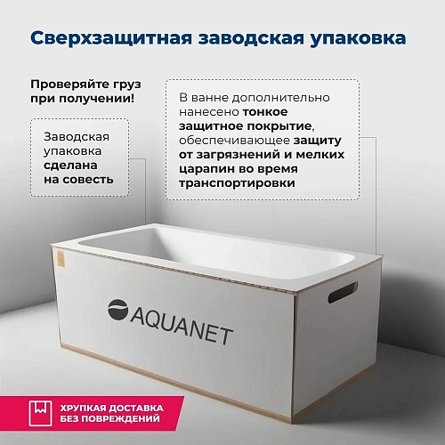 Акриловая ванна Aquanet Grenada 180x90 с каркасом 00205493 Акриловая ванна Aquanet Grenada 180x90 с каркасом 00205493