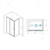 Душевой уголок RGW LE-41 (LE-12 + Z-050-2) 1900x1000 мм 34124109-011 хром Easy Clean Душевой уголок RGW LE-41 (LE-12 + Z-050-2) 1900x1000 мм 34124109-011 хром Easy Clean