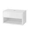 Тумба под раковину EXCELLENT Tuto 80 см (белый/белый), 1 ящик MLEX.0102.800.WHWH