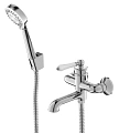 Смеситель для ванны Iddis Oxford OXFSB02i02, хром/белый, с душевым гарнитуром Смеситель для ванны Iddis Oxford OXFSB02i02, хром/белый, с душевым гарнитуром