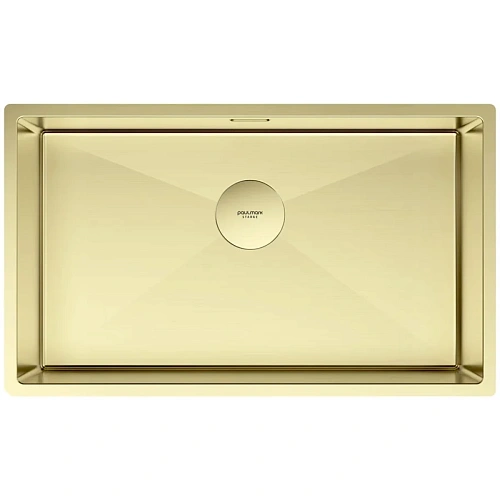 Кухонная мойка Paulmark NEXT 74 UNI, PM217444-LG, светлое золото, 740х440мм 1,2мм Кухонная мойка Paulmark NEXT 74 UNI, PM217444-LG, светлое золото, 740х440мм 1,2мм