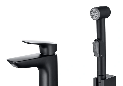 Смеситель для раковины Aquatek ВЕГА AQ1012MB черный матовый Смеситель для раковины Aquatek ВЕГА AQ1012MB черный матовый