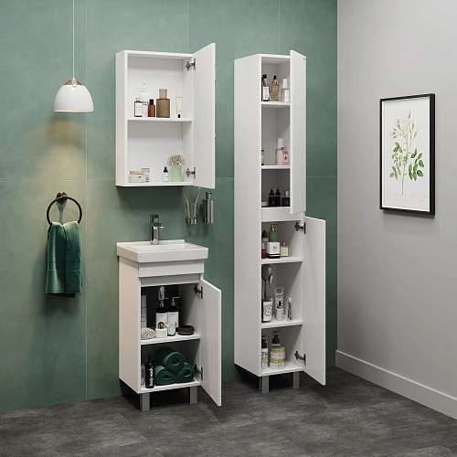 Тумба под раковину Onika Милтон Квадро 40 см 104010 напольная, белая, разборная (дляВизит 40) Тумба под раковину Onika Милтон Квадро 40 см 104010 напольная, белая, разборная (дляВизит 40)