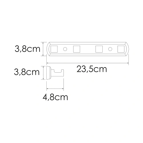 Крючок WasserKRAFT Rhin K-8774 хром Крючок WasserKRAFT Rhin K-8774 хром