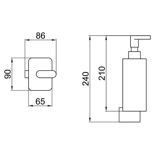 Дозатор жидкого мыла Webert Living LV500201560 Дозатор жидкого мыла Webert Living LV500201560