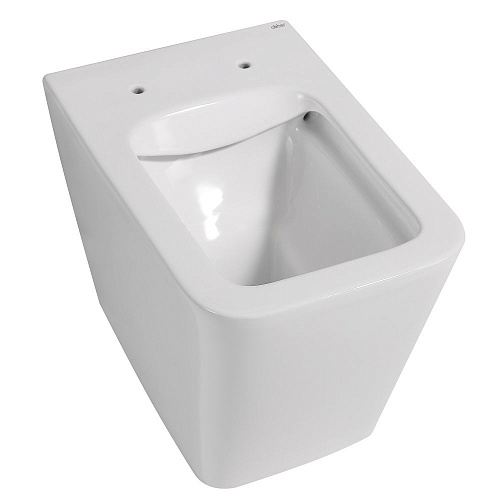 Унитаз приставной ABBER Rechteck AC1211 белый, безободковый с крышкой микролифт Унитаз приставной ABBER Rechteck AC1211 белый, безободковый с крышкой микролифт