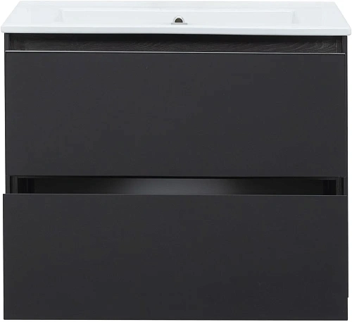 Тумба под раковину Aquanet Милан 85 черный глянец 00316703 Тумба под раковину Aquanet Милан 85 черный глянец 00316703
