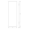Зеркало Evoform Standard BY 0238 40х120 см с фацетом Зеркало Evoform Standard BY 0238 40х120 см с фацетом