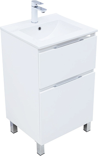 Тумба под раковину Aquanet Алвита New 50 00344131 напольная, белый матовый Тумба под раковину Aquanet Алвита New 50 00344131 напольная, белый матовый